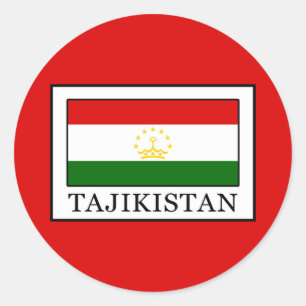 Adesivo Redondo Tajikistan