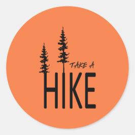Adesivo Redondo Take a hike
