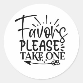 Adesivo Redondo Take only one