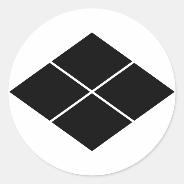 Adesivo Redondo Takeda rhombus (Frente)