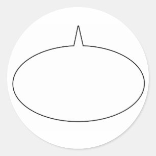 Adesivo Redondo Talk Bubble Sticker