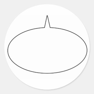 Adesivo Redondo Talk Bubble Sticker