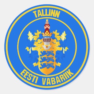 Adesivo Redondo Tallinn Round Emblem