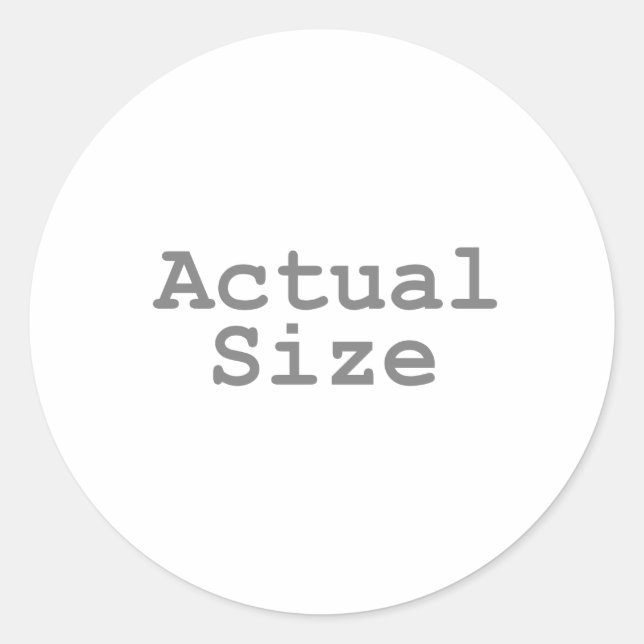 Adesivo Redondo Tamanho Real (Frente)