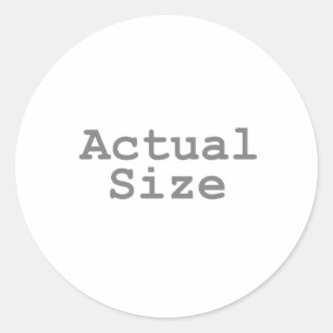 Adesivo Redondo Tamanho Real