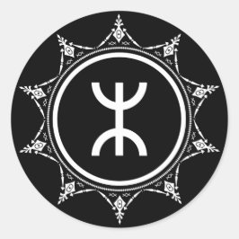 Adesivo Redondo Tamazgha - A terra do Sticker Amazighs