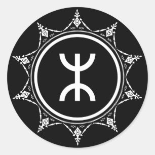 Adesivo Redondo Tamazgha - A terra do Sticker Amazighs