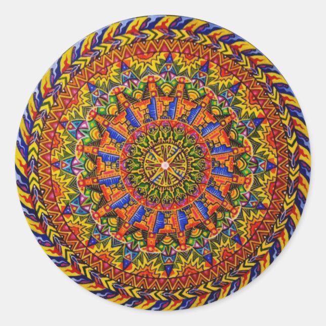 Adesivo Redondo Tambor de alienígena (adesivo) (Frente)