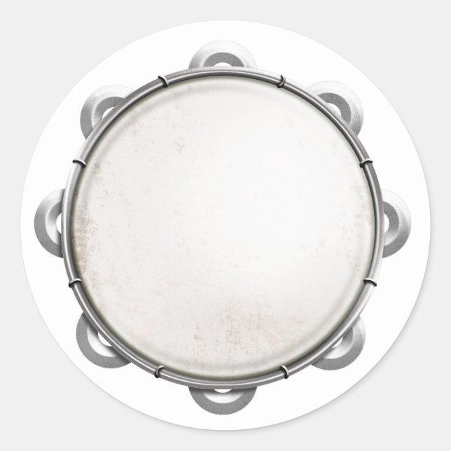 Adesivo Redondo Tambourine (Frente)