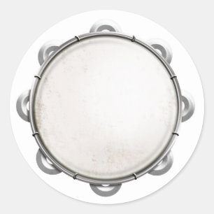 Adesivo Redondo Tambourine
