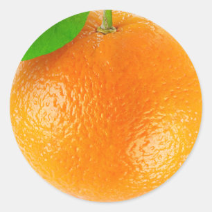 Adesivo Redondo Tampa laranja