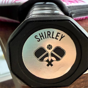 Adesivo Redondo Tampa Personalizada Para Paddle de Pickleball