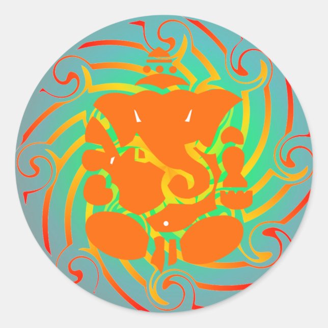 Adesivo Redondo Tampão Ganesh (Frente)