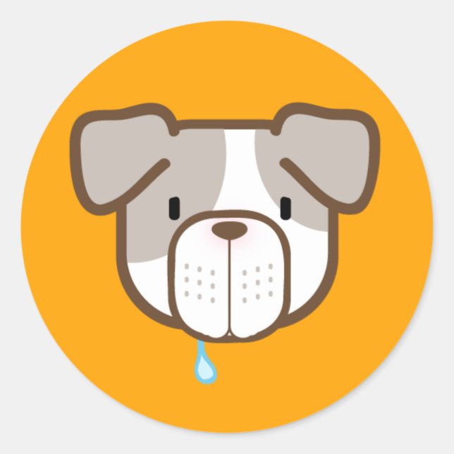 Adesivo Redondo Tampão Otisu, Laranja Brilhante (Frente)