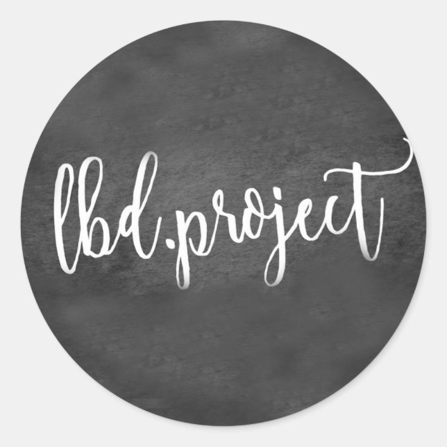 Adesivo Redondo Tampas LBD.Project (Frente)