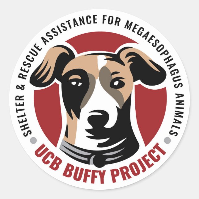 Adesivo Redondo Tampões do projeto de Buffy UCB (Frente)