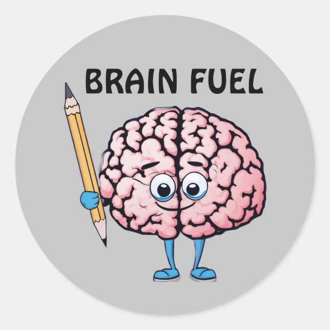 Adesivo Redondo Tampões engraçados (Frente)