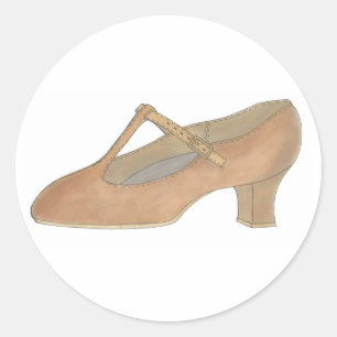 Adesivo Redondo Tan T-Strap Personagem Musical Theater Dance Calça