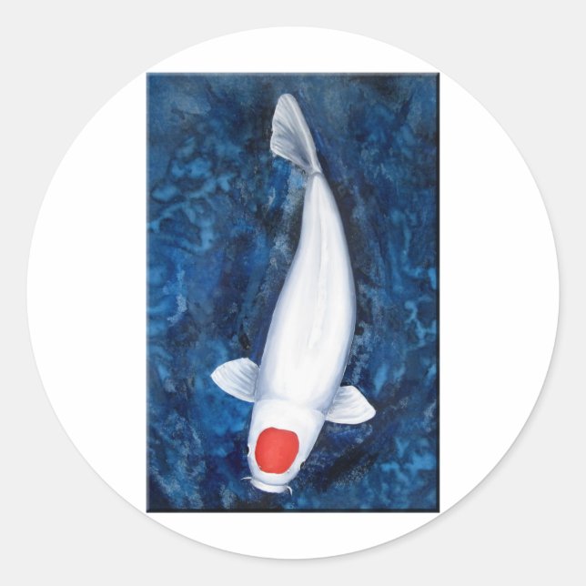 Adesivo Redondo Tancho Koi (Frente)