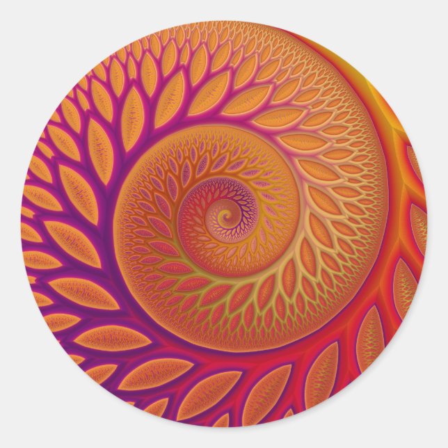Adesivo Redondo Tangerine Twist Sticker (Frente)