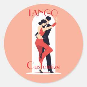 Adesivo Redondo Tango Dancers Thunder_Cove