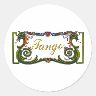 Adesivo Redondo Tango Original design!
