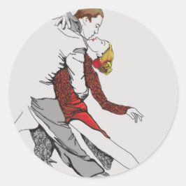 Adesivo Redondo Tango Romance