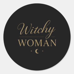 Adesivo Redondo Tank Top Witchy Wiccan E Pagan Hallo