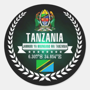 Adesivo Redondo Tanzânia