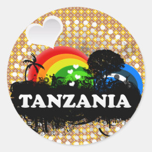 Adesivo Redondo Tanzânia frutado bonito