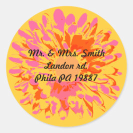 Adesivo Redondo Tão Bonito Primavera Bat Mitzvah Sticker Seal