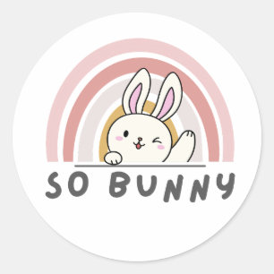 Adesivo Redondo Tão Bunny