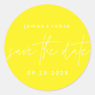 Adesivo Redondo Tão Divertido Amarelo brilhante Sol de Verão