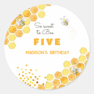 Adesivo Redondo Tão doce de ser aniversário de criança