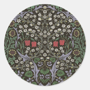 Adesivo Redondo Tapeçaria Floral William Morris Blackthorn