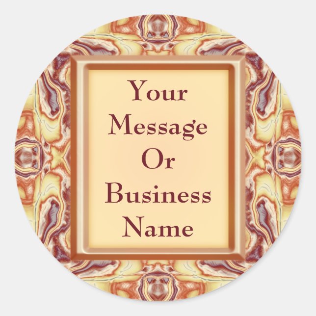 Adesivo Redondo Tapeçaria Real (Frente)