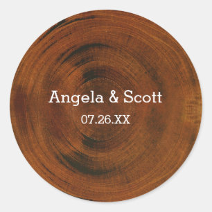 Adesivo Redondo Tapetes de madeira com Festa de casamento russa