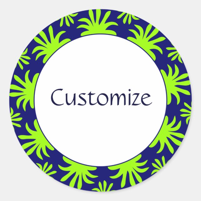 Adesivo Redondo Tarde da Modelo Triffids (Frente)