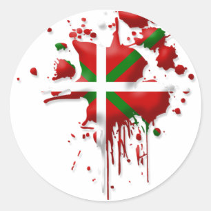 Adesivo Redondo tarefa bandeira Basca Euskadi