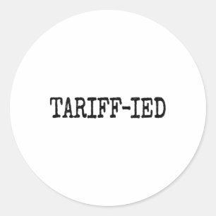 Adesivo Redondo Tarif-ado Trump Anti Tarifa Aterrorizado 1