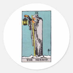 Adesivo Redondo tarot hermit