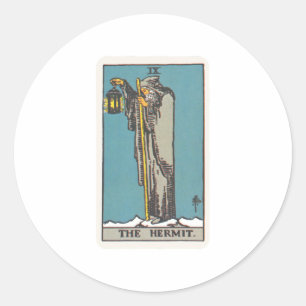 Adesivo Redondo Tarot o eremita The Hermit