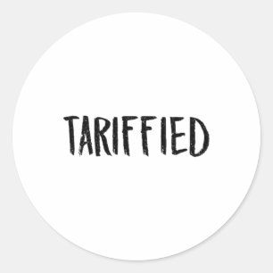 Adesivo Redondo Tarrificado Tarifado Trump Anti Tarifa Aterrorizad