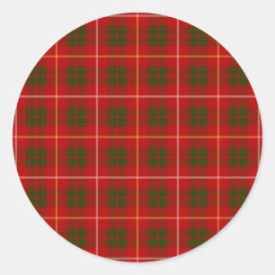 Adesivo Redondo Tartan de Bruce do clã