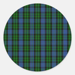 Adesivo Redondo Tartan de MacKay do clã