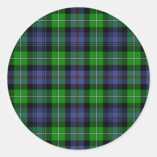 Adesivo Redondo Tartan de MacKenzie (aka Tartan dos escoceses de
