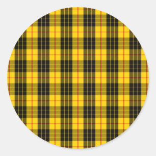 Adesivo Redondo Tartan de MacLeod do clã