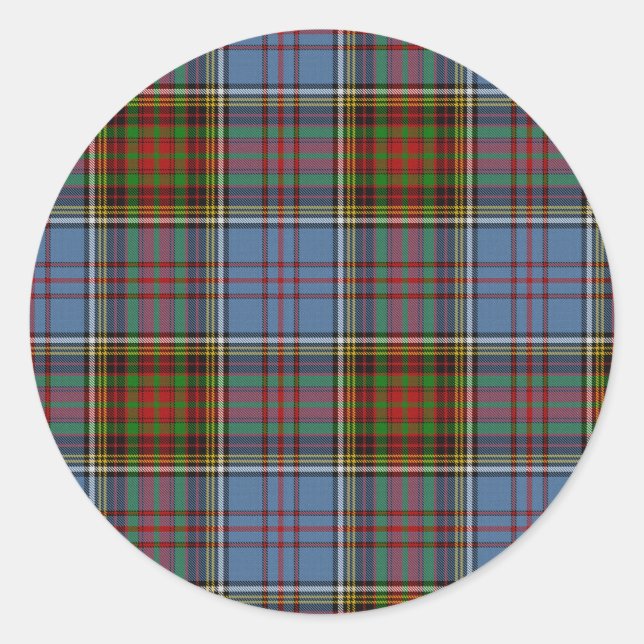 Adesivo Redondo Tartan Stickers (Frente)