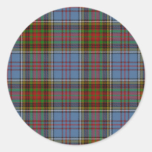 Adesivo Redondo Tartan Stickers