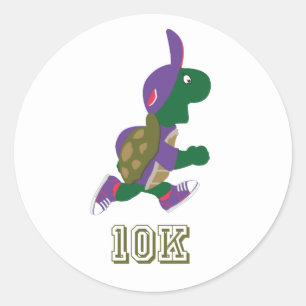 Adesivo Redondo Tartaruga 10K - Roxo
